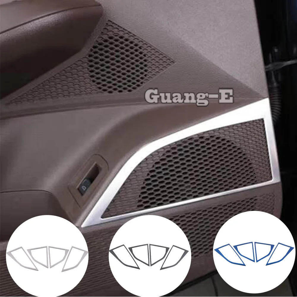 Stainless Car Inner Door Audio Speaker Stereo Trim Frame Accessories Decor For Volkswagen VW Passat 2019 2020 2021 2022 2023