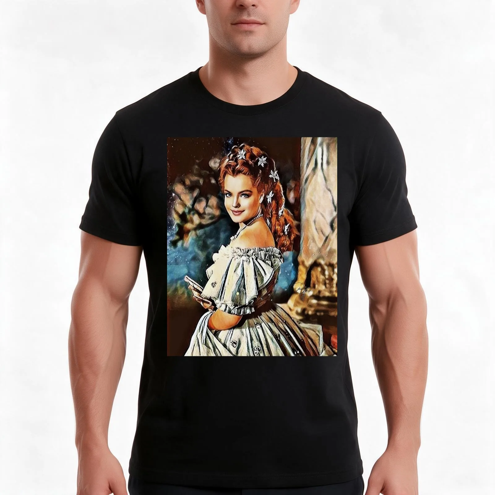 EMPRESS SISSI - PENCILED VERSION T-Shirt, Summer Casual Cotton Tee, Oversized Streetwear Tops, Vintage Graphic Print