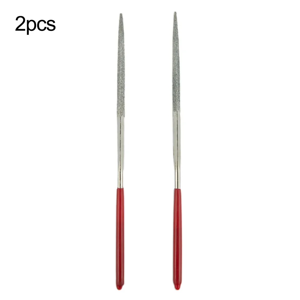 2pcs Diamond File SMetal Needle Files Arving Jewelry Diamond Glass Stone Wood Tool Deburring Mirror Tile Ceramics Metal Crystal