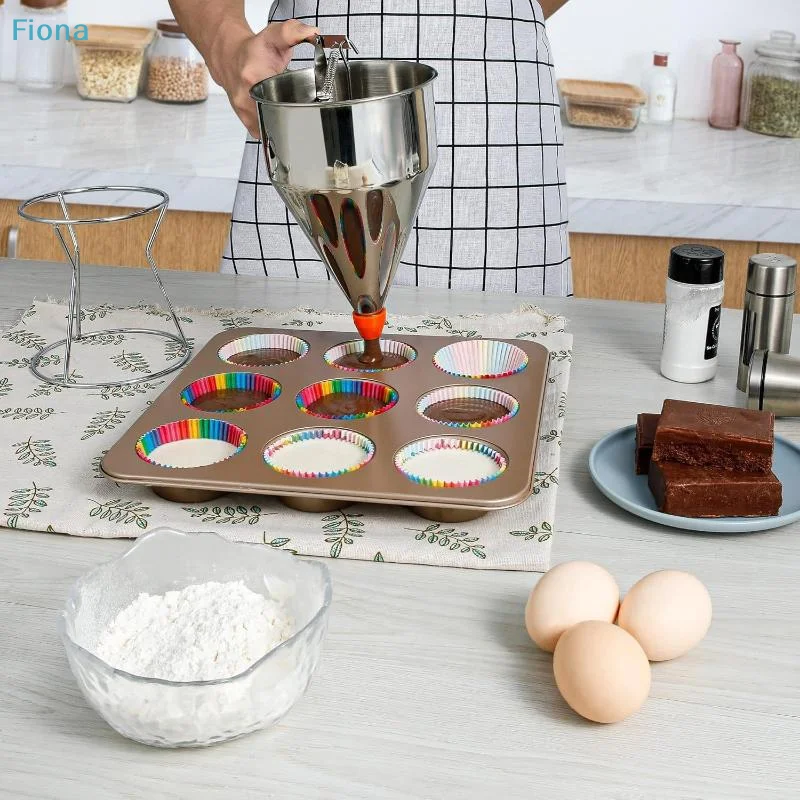 ✔ Funil Dispensador de Aço Ino - Kitchen Baking Blender avaliação e preço