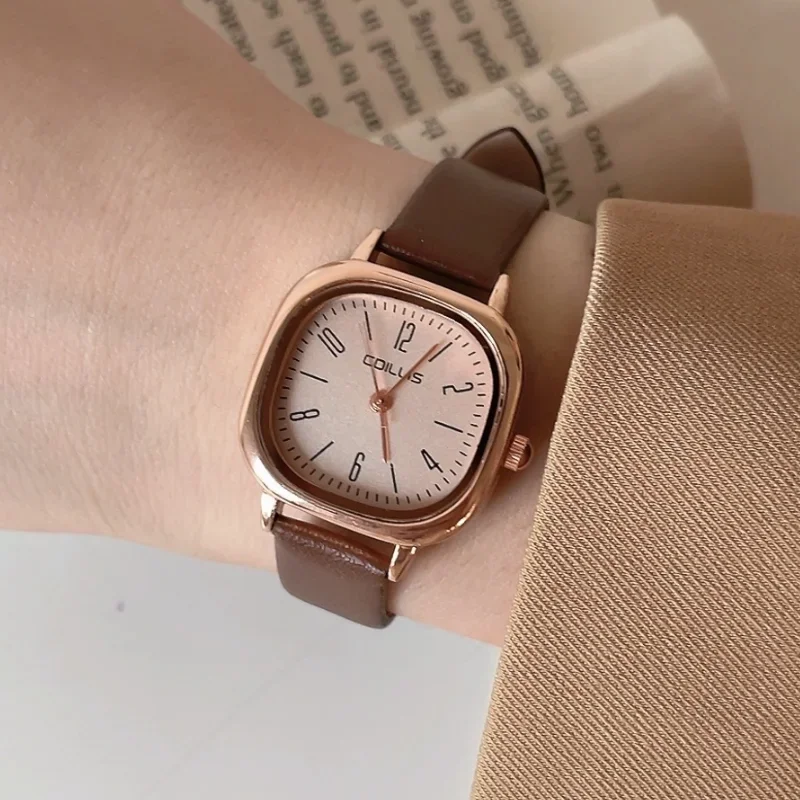 

2024 Square Simple Watches for Women Retro Casual Quartz Wristwatches Girls Students Watch Gift Female Ladies Clock Reloj Mujer