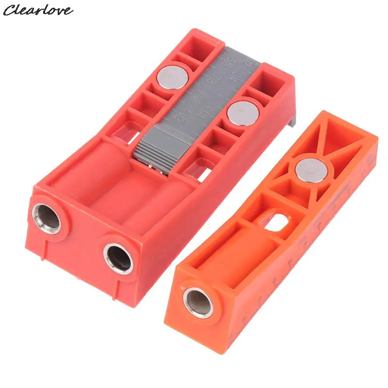 Woodworking Oblique Hole Locator Pocket Hole Angle Drill Guide Hole Punch Locator Set DIY Carpentry Tool