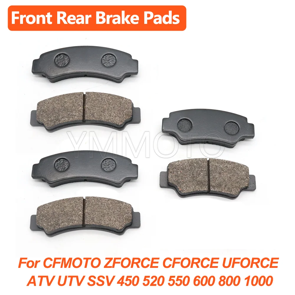 

Motorcycle Accessories Front Rear Brake Pads 6PCS For CFMoto Uforce Cforce Zforce 800 850 900 1000 ATV UTV Direct Replacement