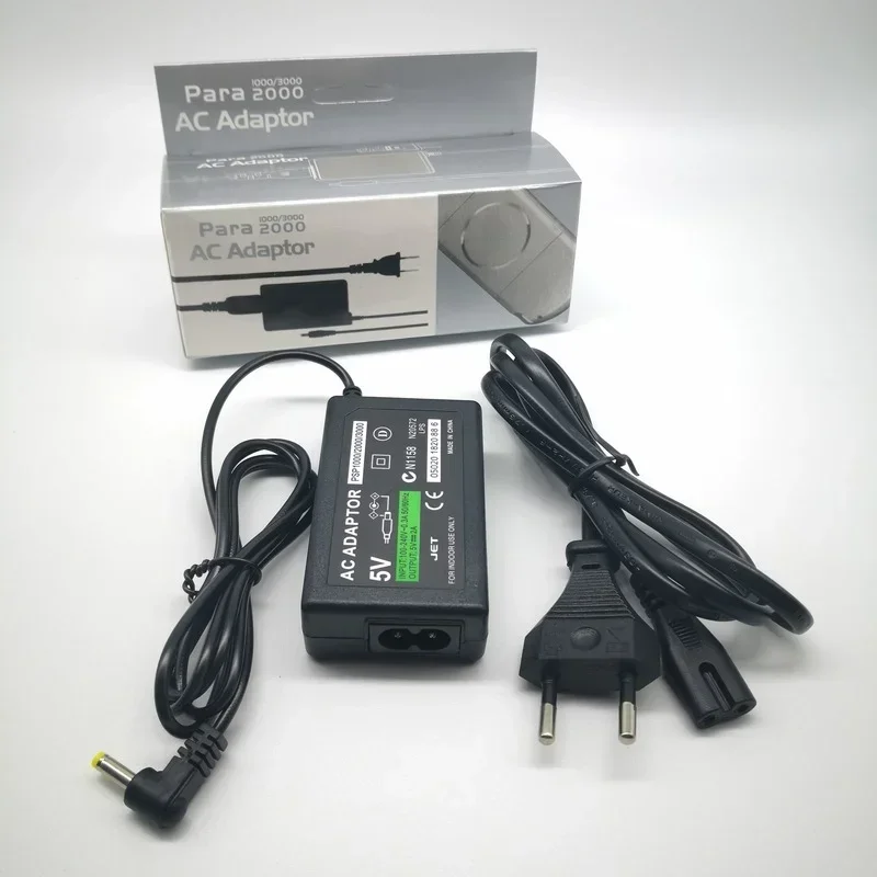 Início carregador de parede AC adaptador, cabo de alimentação para Sony PSP Host, ACCU, PSP1000, 2000, 3000, fonte e jogo