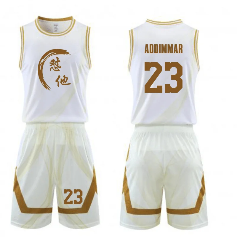 Men Women Kids Basketball Jersey Set Personalized Custom Boy Girl Youth Quick-dry Basketball Uniform Suit 6XL Plus Size