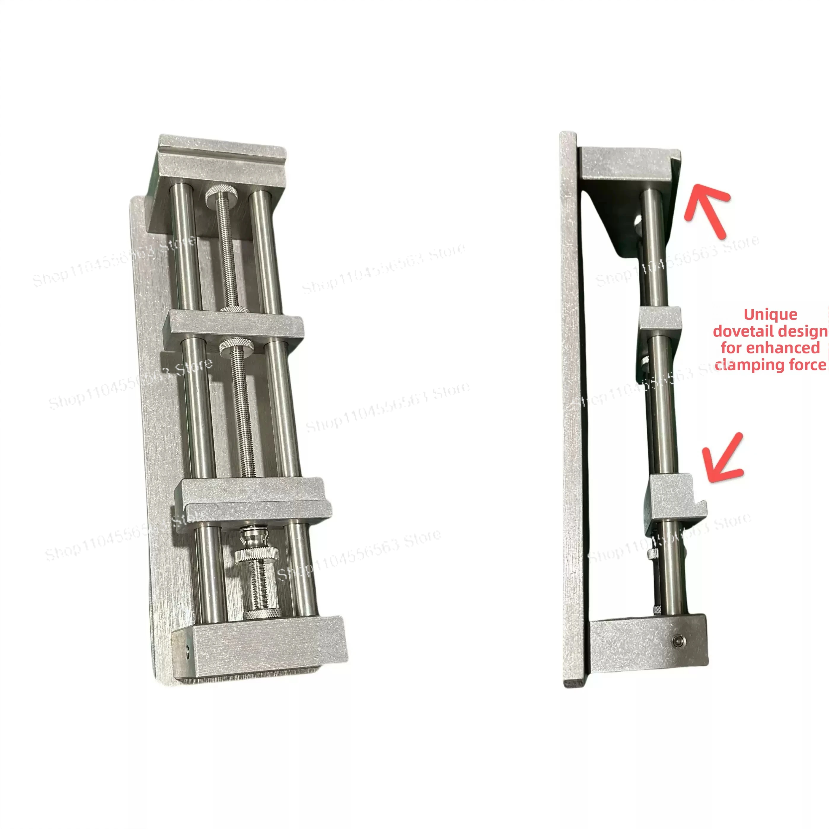 304 Stainless Steel Sharpening Stone Bracket Heavy Duty Whetstone Holder with Unique Dovetail Jaw DIY Knife Sharpening Tool