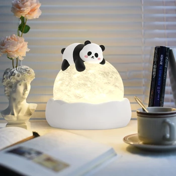 Panda Bureaulamp Crème Wind Slaapkamer Bedlampje Kinderkamer Leuke Sfeer Festival Meisjes Cadeau Nachtlampje