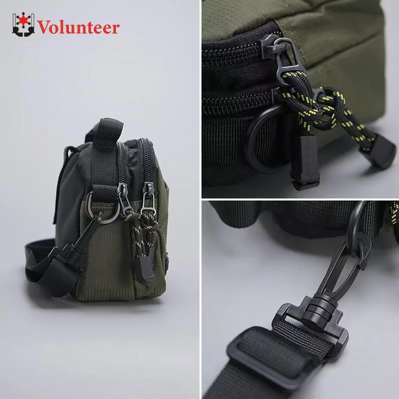 Volunteer Bust Bags for Men 2023 New Light Weight Waterproof Oxford Cloth Versatile Commuter Casual Crossbody Bags 1698-16