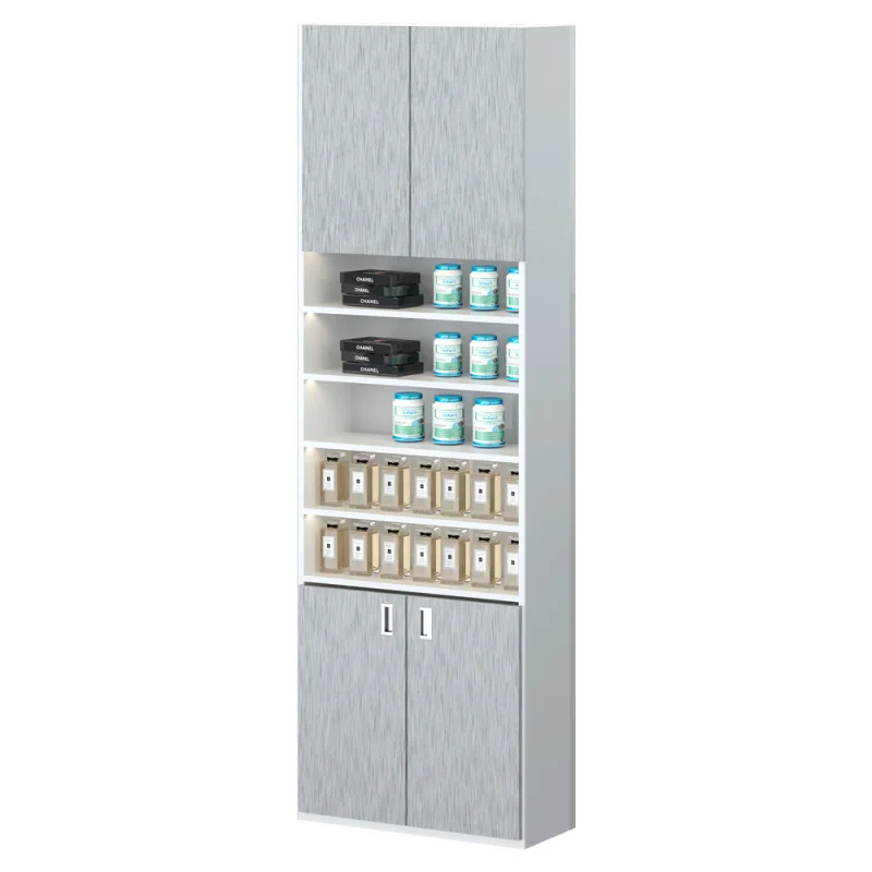 Custom. fashion custom skin care beauty store display furniture supply showcase wood wall cosmetic shop design