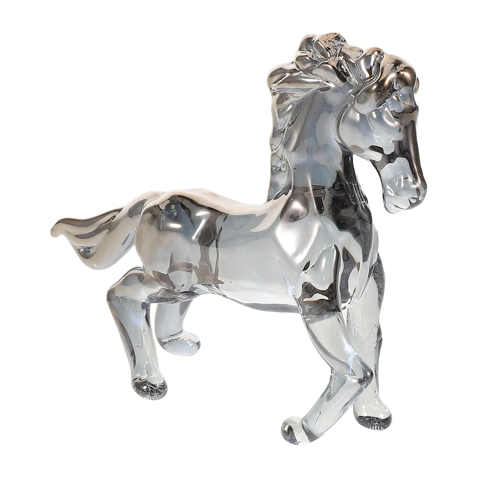 Crystal Horse Sculpture Intricately Carved Elegance Whimsical Design New Year Birthday Present Crystal Carved Animals