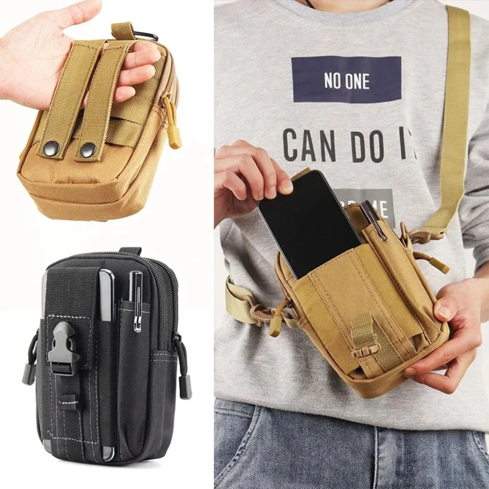 

Men's Belt Bag Outdoor Waist Bag Bag Waterproof Camo Sports Hunting Accessories Storage bag Molle nylon cell phone