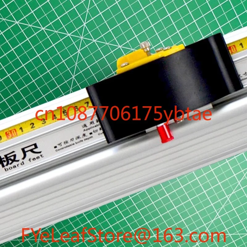 Protective Sliding KT Board Cutting Ruler, Aluminum Alloy Art Ruler, Anti Slip and Anti Deviation Hook Knife Tool