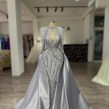 שמלת מסיבה מרמייד עם חרוזי פני...