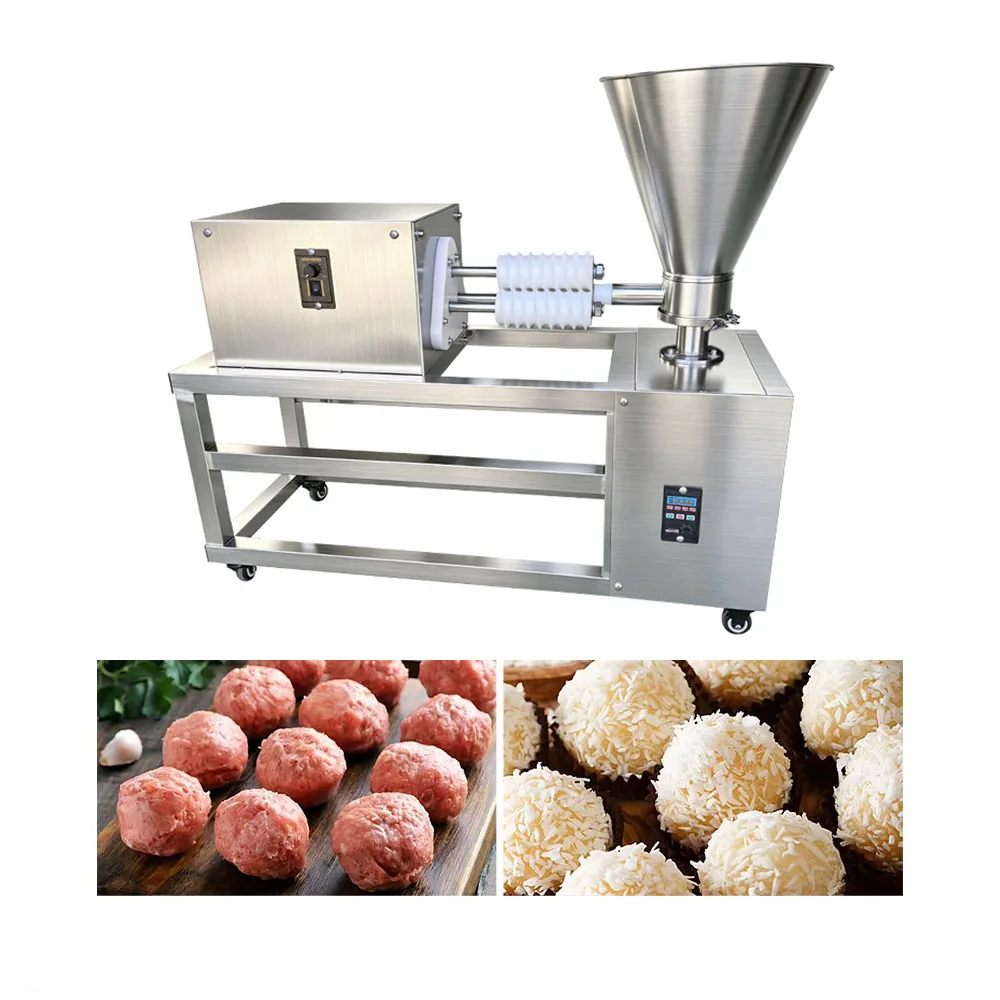 Dough Ball Making Machine Dough Rounder Divider Rounding Machine Sesame Coconut Balls Forming Machine Cheese Ball Maker