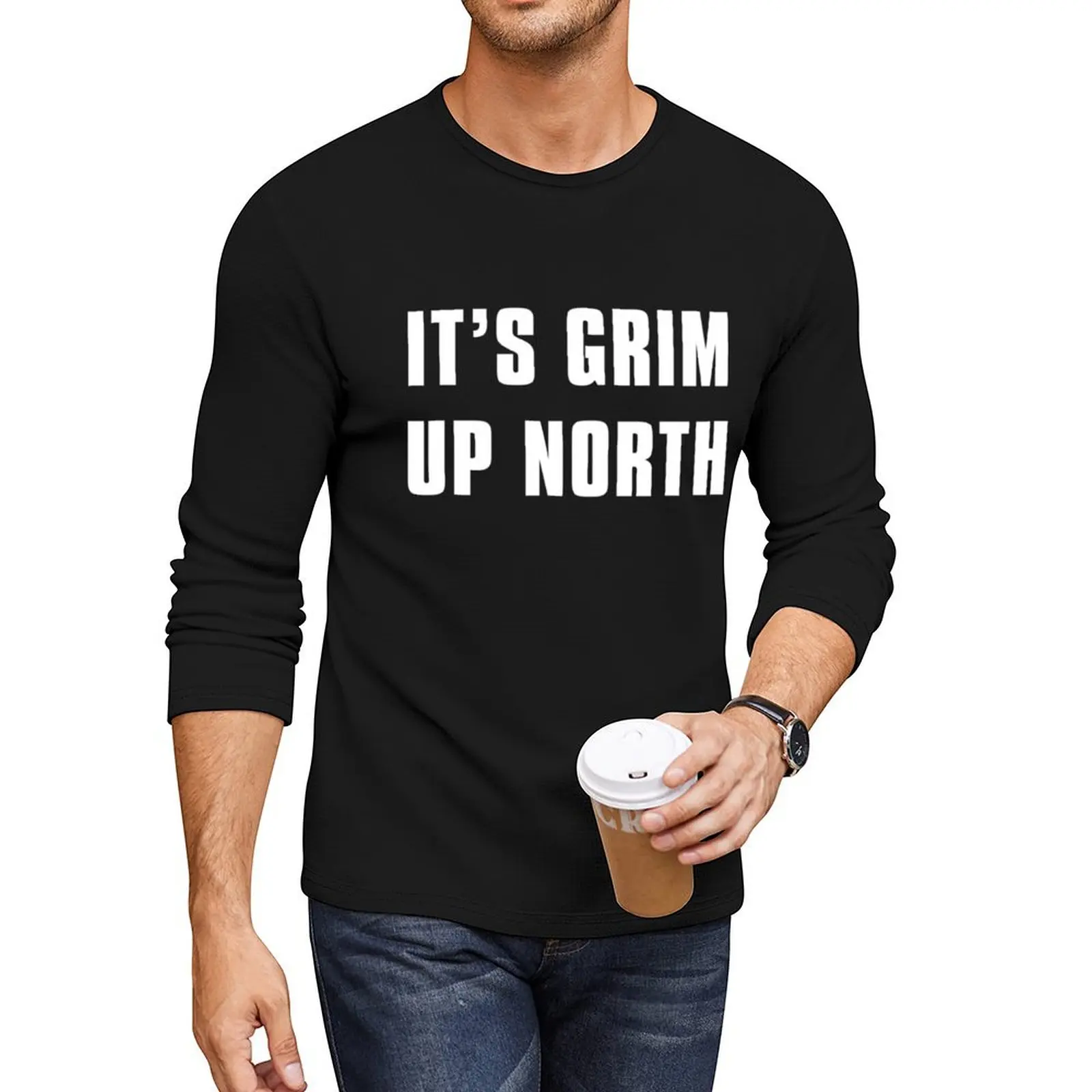 

KLF It_s Grim Up North Long T-Shirt sublime t shirt sweat shirt kawaii clothes black t-shirts for men