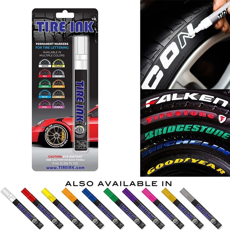 1 Piece Car Paint Pen Waterproof Car Wheel Tire Oily Painting Mark Pen Auto Rubber Tyre Tread CD Metal Permanent Paint Marker