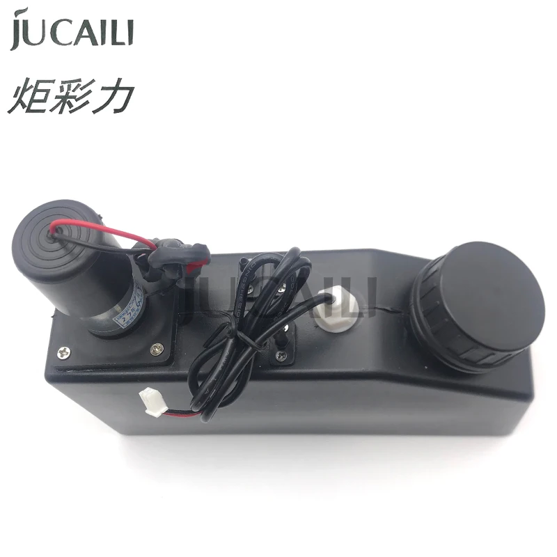 JCL 500mL UV Ink Tank Cartridge with Stirring Motor and Level Sensor Mute White Inks Sub Tank Bulk 0.5L with Silencer