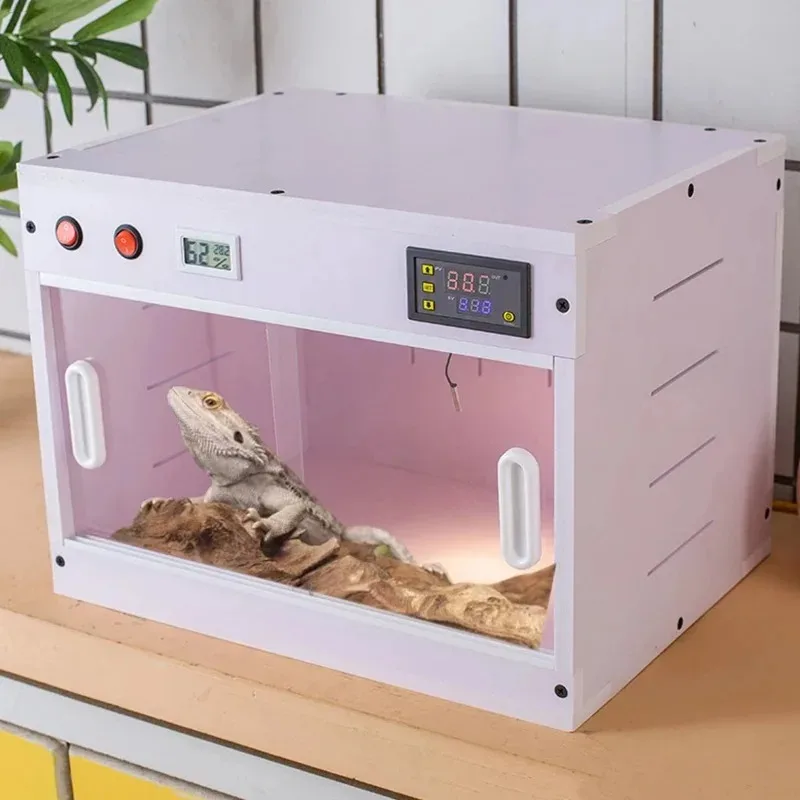 Parrot Thermostatic Feeding Box Reptile Temperature Control Waterproof Terrarium Birds Smart Box Reptiles Pet Habitat House