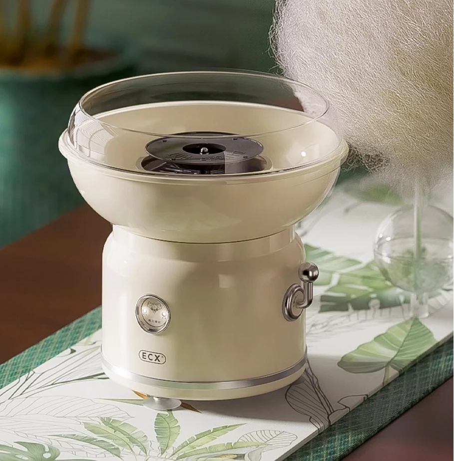 Mini Portable Electric Cotton Candy Machine for Kids, Home & Commercial Use, Automatic, DIY Handmade