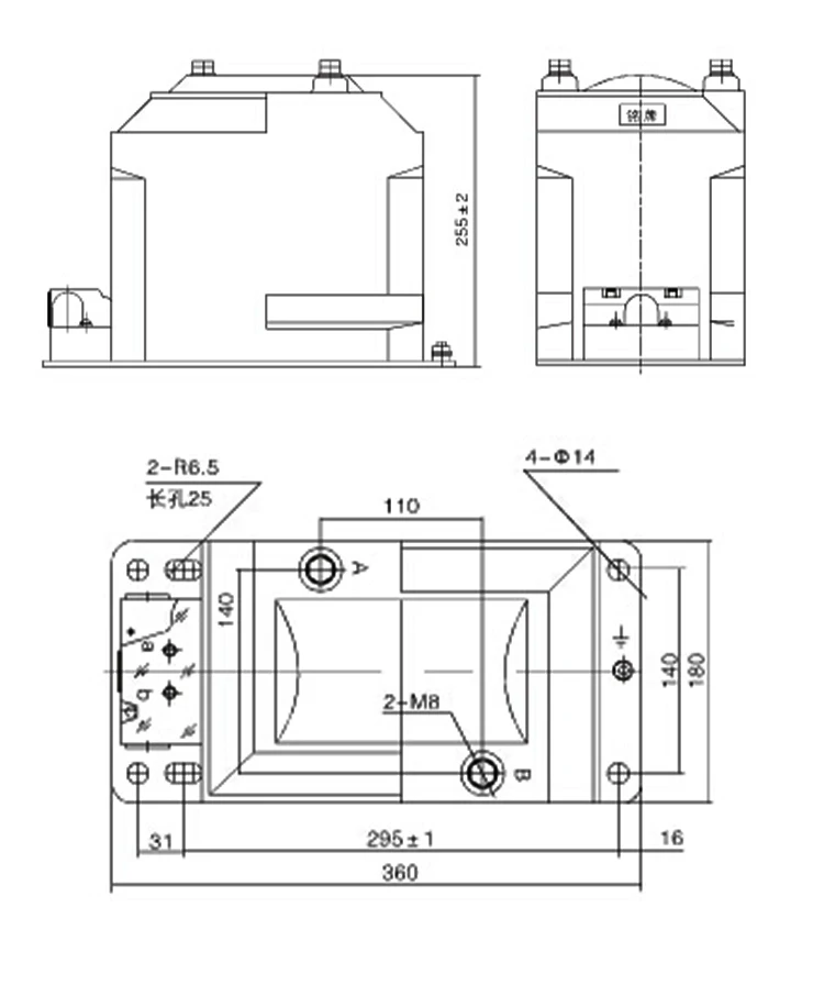 JDZ10-10 Current Transformer 10KV High Voltage RZL10 Electromagnetic Voltage Transformer Class 0.5