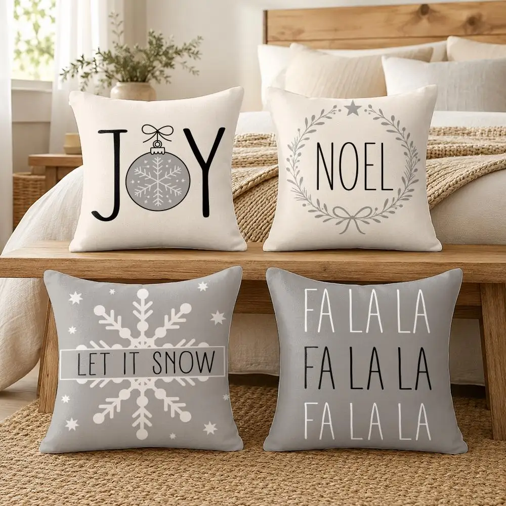Nordic Holiday Style Cushion Cover Soft Short Plush Pillow Cover Smooth Cozy Texture Cushion Case Home Decor
