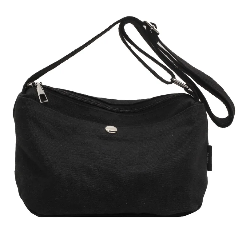 Canvas Phone Bag for Women Vintage Handbags Casual Shoulder Crossbody Bags for Women Messenger Bags Unisex Zipper Shopper Bolsas