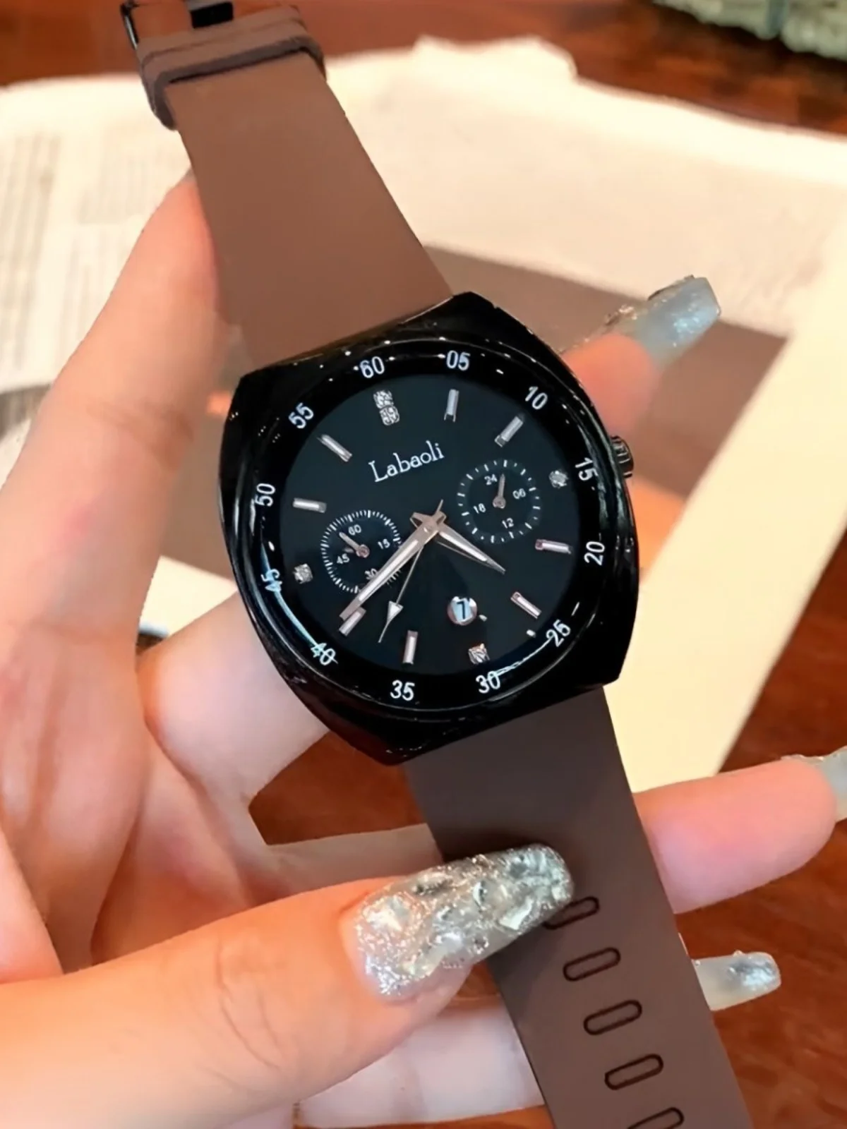 ساعات نسائية أنيقة، ساعات كوارتز بتقويم جديد للخريف/الشتاء للرجال والنساء، زوج من الساعات، ساعات الزوجين. #1