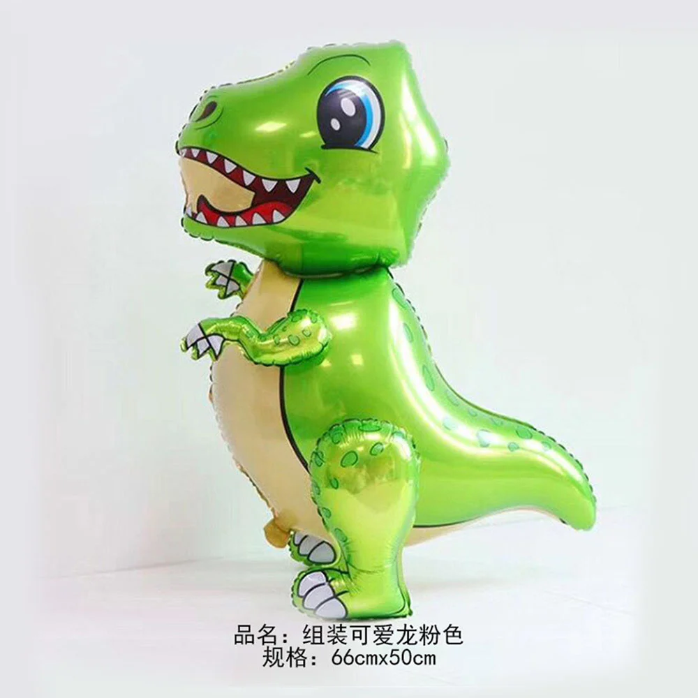 Giant Dinosaur Balloon for Birthday Party Decorations Cute Self Standing Dino Balloons Aluminium Foil Balloons for Kids Boys