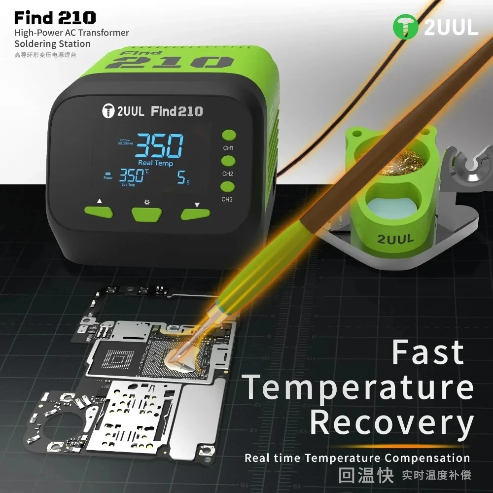 

2UUL FD01 FIND210 High-Power AC Transformer Soldering Station For Phone Motherboard BGA CPU Circuit Board SMT CHIP Repair Tool