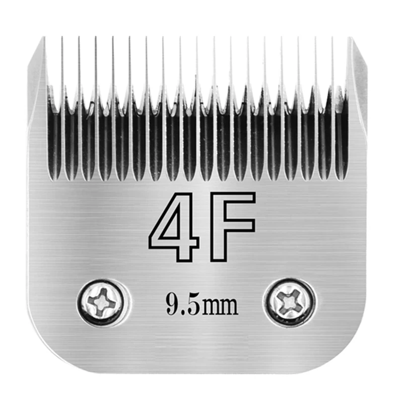 Size 4F，Pet Dog Grooming Steel Blade,Compatible with most Andis,Oster A5,Wahl KM Animal Clippers, Cut Length 9.5mm