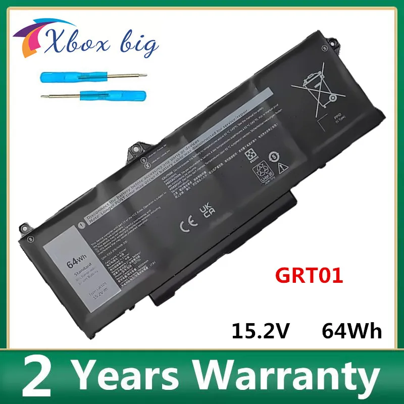

15.2V 64Wh GRT01 Laptop Battery for Dell Latitude 5421 5431 5521 5531 Precision 3561 3470 3561 3571 m17 R5 AMD 9JRV0 0P3TJ