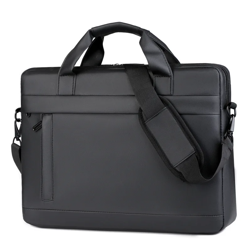 New Men's Briefcase, Thickened Large-capacity Computer Bag, Water-resistant Business Office Bag, Casual and Fashionable Handbag