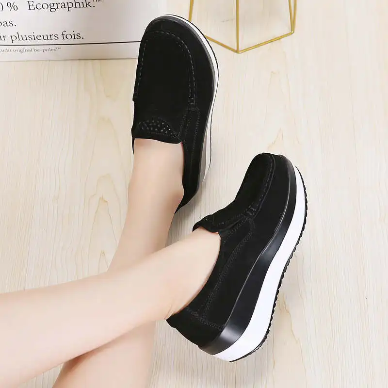 Thick Bottom Orthopedic Shoes For Women Safety Platform Loafers Bike Women\'s High Platform Sneakers Homre Platform Shoes Tennis