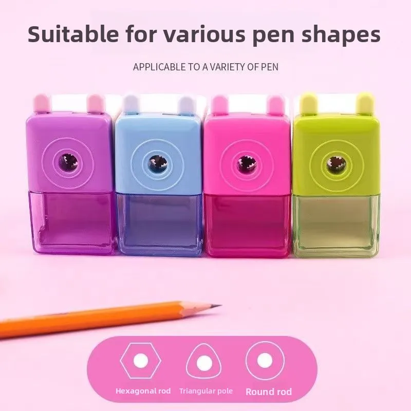 Panda Animal Pencil Sharpener Hand Crank Manual Cutter School Office Supplies Kids Stationery Gift Box