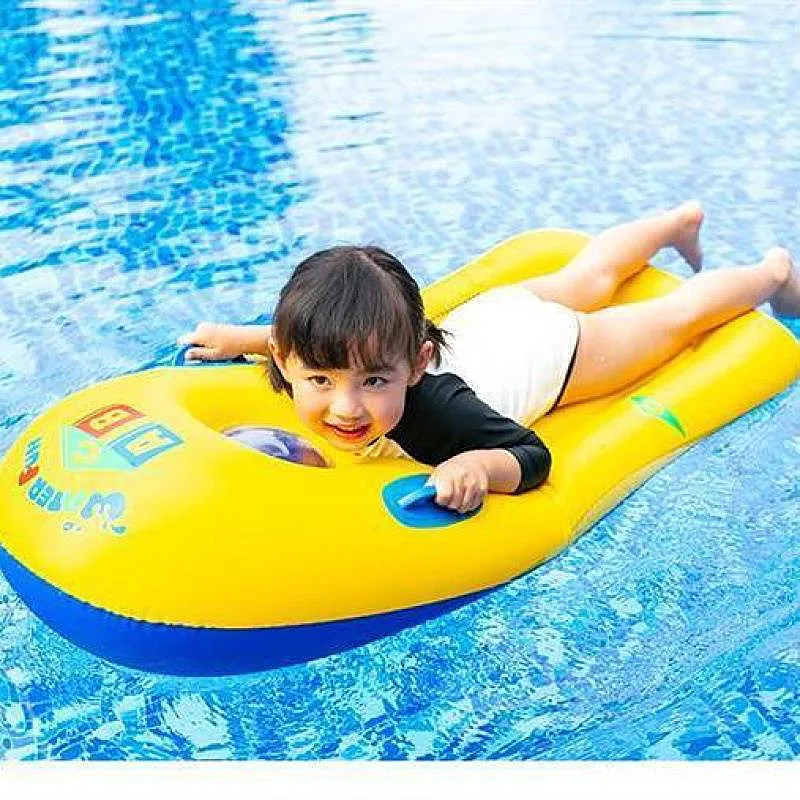 Inflatable children's water floating surfing swimming ring