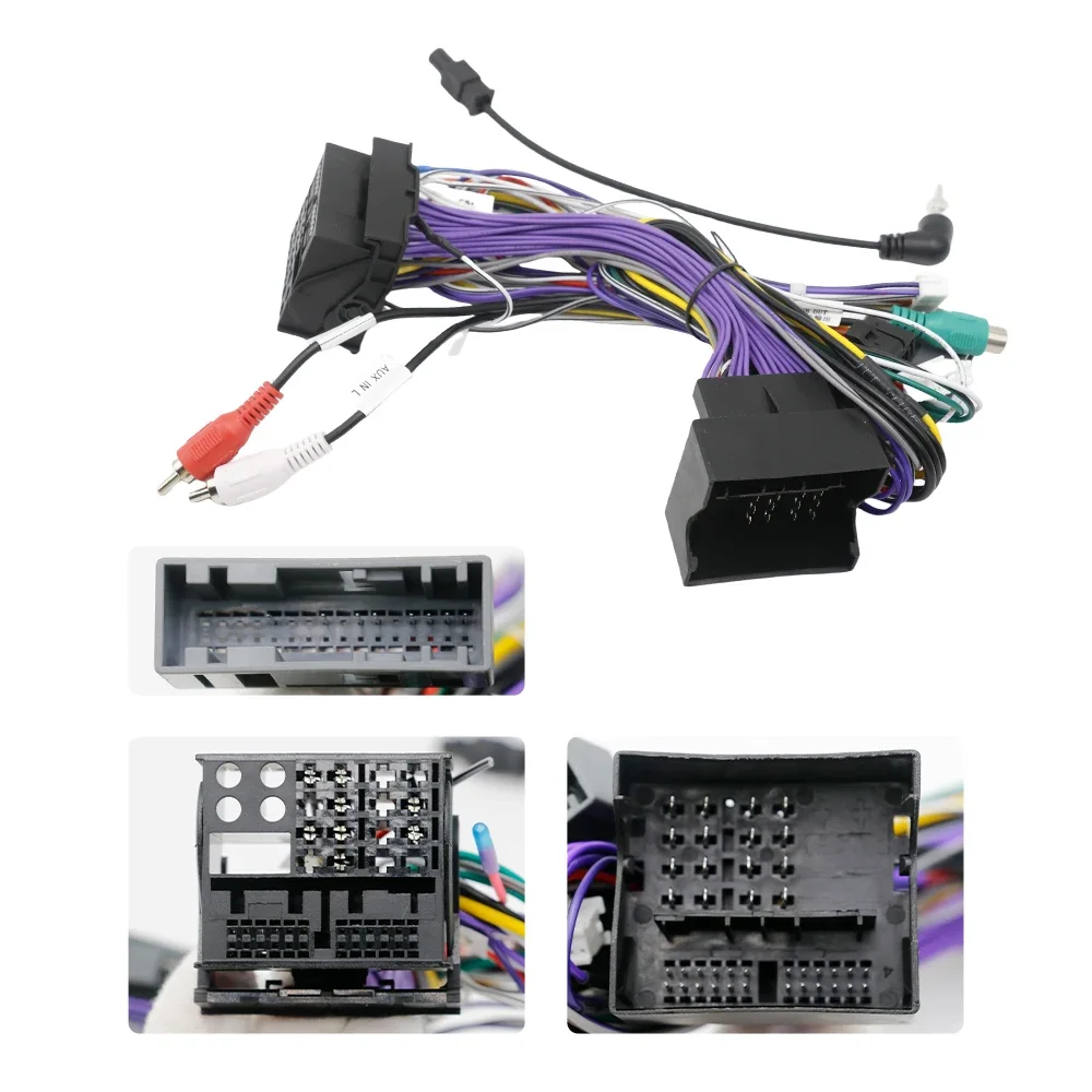 For Opel Corsa D Astra H Zafira Antara 16Pin Android Radio Wiring Harness CANBUS Power Adapter
