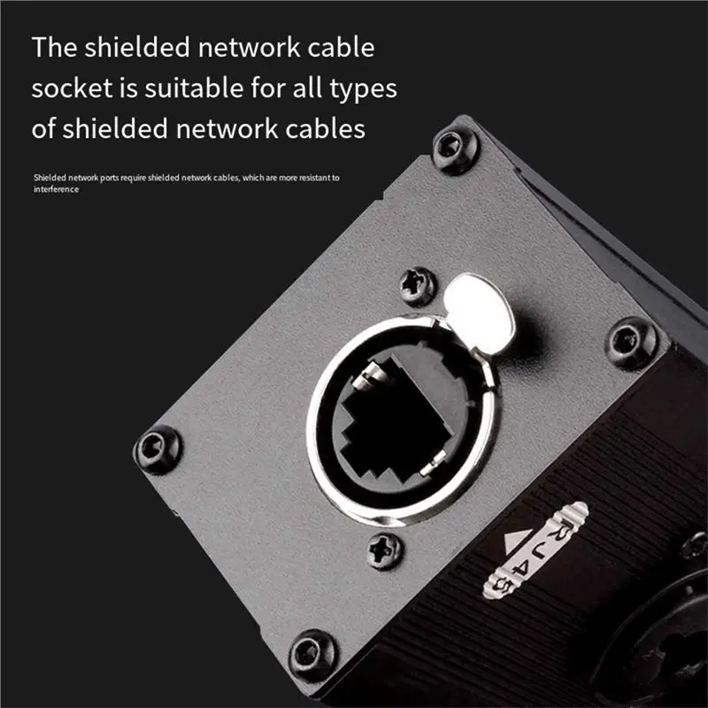 B76B 1Pair 4CH XLR to RJ45 Network Cable Extender 6.35 Female for Stage Audio