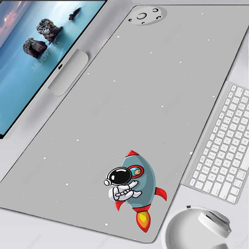 Grande mouse pad lua deskmat preto xl teclado de jogos tapete anime mouse tapetes do computador 800x400 deskpad mousepad tapetes de borracha