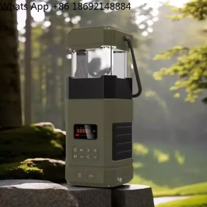 Hand power generation Solar radio Bluetooth speaker Camping light Emergency multi-function DF-585 spot