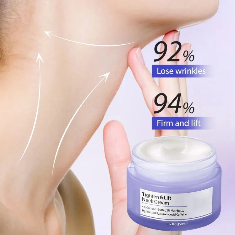 Lift Straighten Neck Cream hellt feine Linien auf, hellt Firms auf, nährt den Hals, aufhellende, glättende Feuchtigkeitscreme, Halscreme