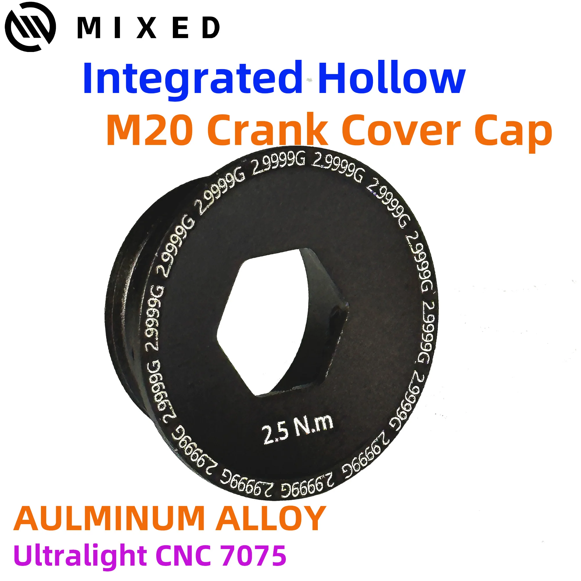 

MTB Велосипед M20 кривошипы винт CNC 7075 Алюминиевый сплав Кривошип крышка велосипедные детали для кривошипа болт крышка