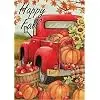 Furiaz Happy Fall Pumpkin Red Truck Small Garden Flag, Autumn Sunflower jjp