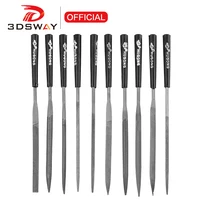 3DSWAY 10pcs 3*140mm Needle File Set Diamond Handy Tools Ceramic Crafts DIY Glass Gem Stone Hobbies Crafts 3D Printing Model