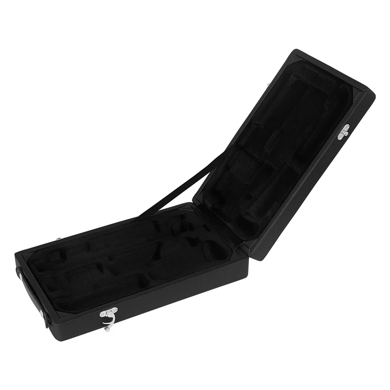 1 Piece Double-Layer Buckle Plus Velvet Thickened Oboe PU Box Western Woodwind Instrument Carrying Box