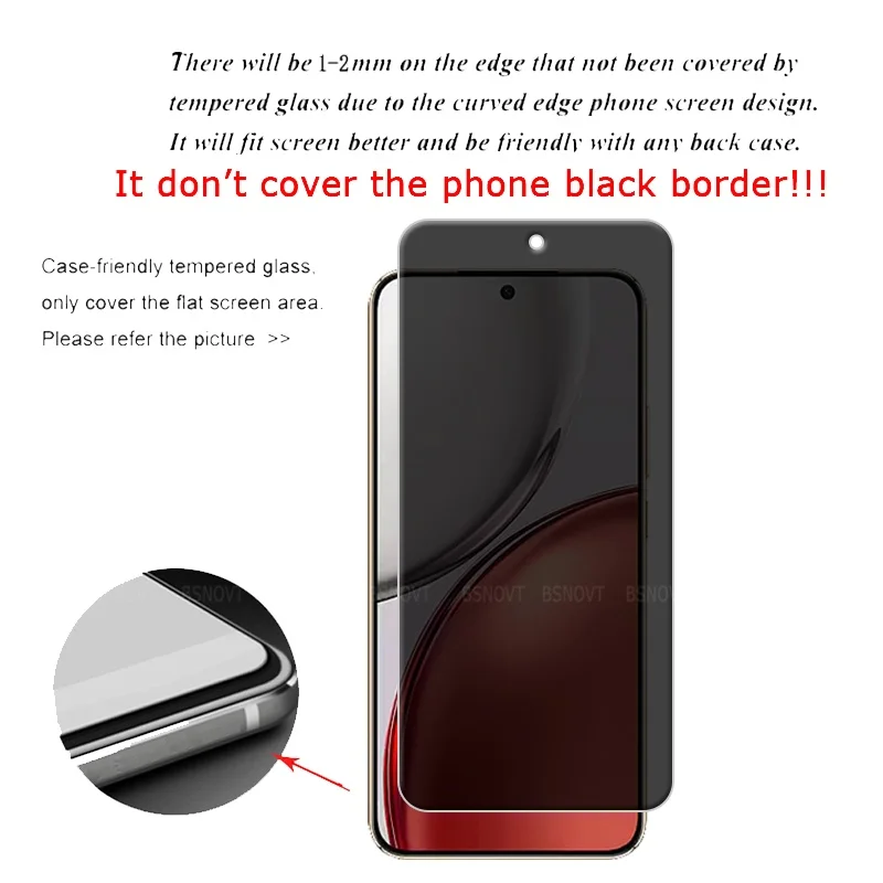 4/3/2/1 قطعة ل الشرف X9d الزجاج الشرف X9d الزجاج المقسى 9H غطاء واقية مكافحة التجسس الخصوصية واقي للشاشة هواوي الشرف X9d #2