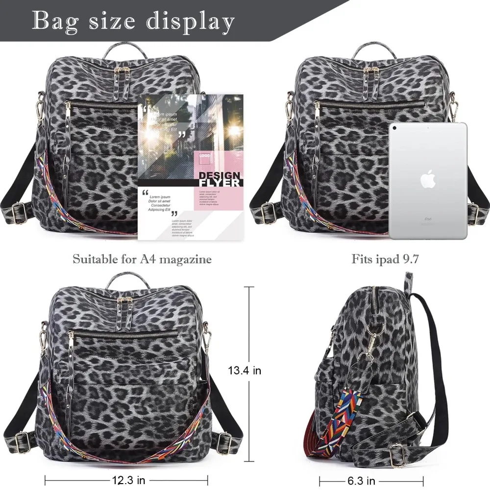 여성을위한 가죽 배낭 지갑 패션 다목적 디자인 가방 핸드백 어깨 가방 여행 가방