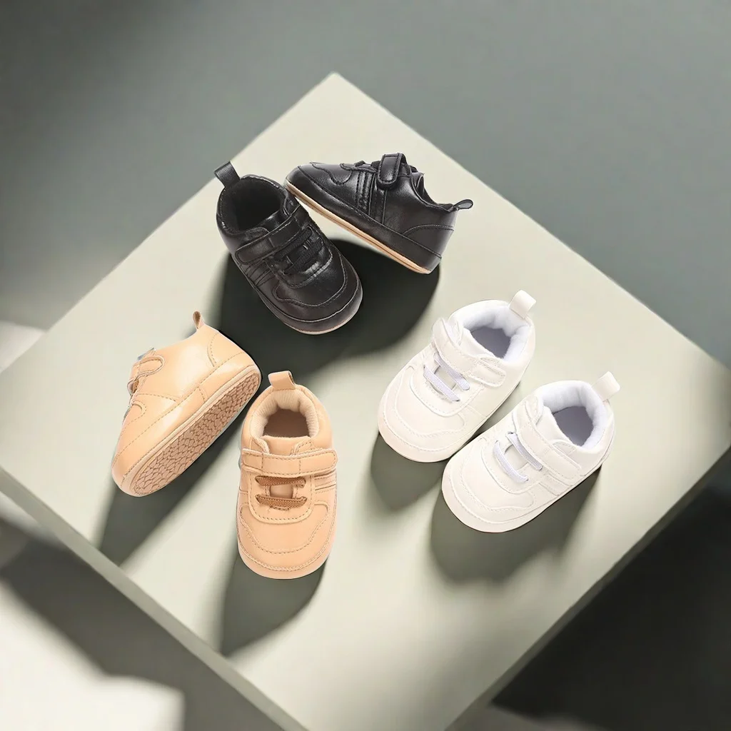 

Baby soft-soled casual leather shoes, boys' christening babyshoes, baby loafers