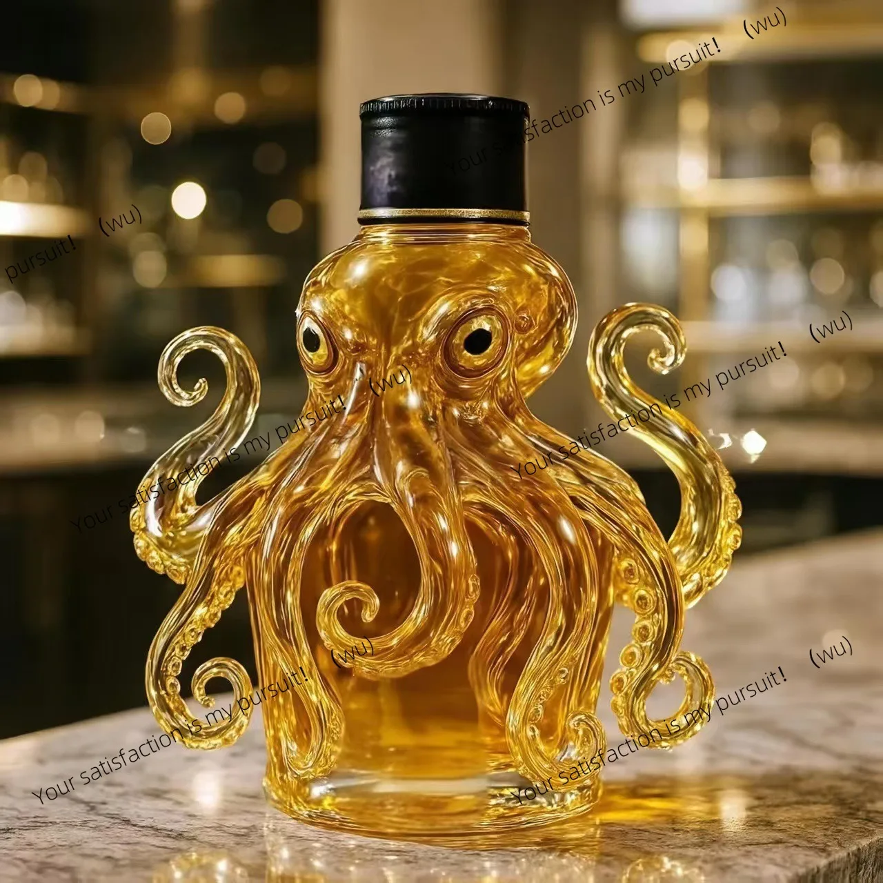 Funny animal shape bottle octopus shape is suitable for whiskey bottle bar decoration bar accessories