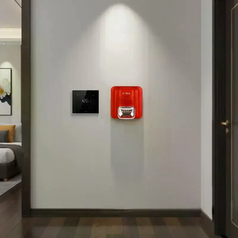 1Pcs Sound & Strobe Alert Security System 12V 24V Fire Alarm Warning Strobe Siren Horn For Home Office Hotel Restaurant