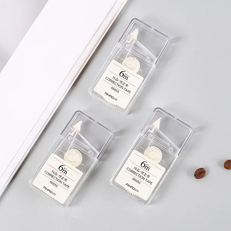 Student minimalist mini correction tape, transparent note taking, editing tape, office supplies